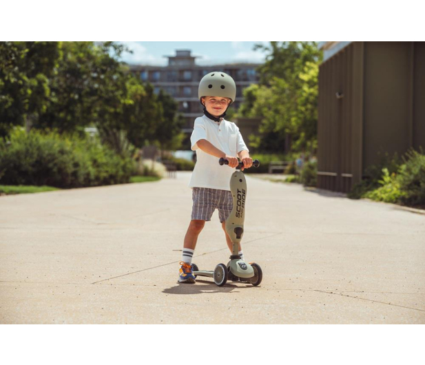 Scoot & Ride Highwaykick 1 Jeździk i hulajnoga 2w1 Olive - 1265377 - zdjęcie 12
